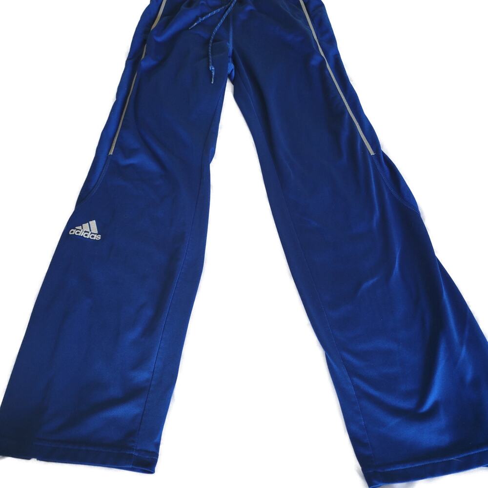 Adidas‎ Climaite Jogger Size Medium Blue with white leg stripe.